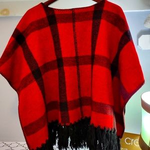 Ralph lauren poncho/shaw